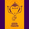 Hindu festival of ganesh chaturthi mahotsav background Royalty Free Stock Photo