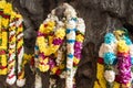 Hindu flower offerings at Batu Caves