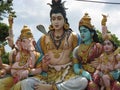Hindu Ganesh Shiva and Parvati