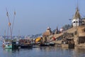 Hindu Ghats on the Holy River Ganges - Varanasi - India