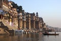 Hindu Ghats on the River Ganges - Varanasi - India