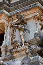 Hindu god figure sculpture on tower pagoda at Maviddapuram Kandaswamy Temple Jaffna Peninsula Sri Lanka