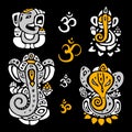 Hindu God Ganesha. Ganapati