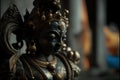Hindu god Krishna statue image Generative AI