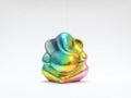 hindu god lord ganesh rainbow clay statue