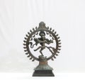 hindu god lord shiva dancing bronze statue Royalty Free Stock Photo