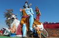 Hindu God lord Shiva idol, near the temple in Keesara ,during Mahasihvaratri fesival Royalty Free Stock Photo