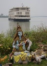 Hindu God With River Boat