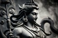 Hindu god Shiva lord representation. Hinduism religion concept. Ai generated