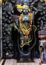 hindu god shrinathji the little krishna statue from flat angle Royalty Free Stock Photo