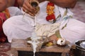 Hindu god siva linga made of glass