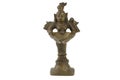 Hindu god. Standing antique Hindu god bronze figure with a bowl Royalty Free Stock Photo