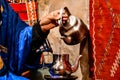 berber tea making in morocco north africa Royalty Free Stock Photo