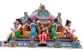 Hindu God Statues At A Hindu Temple in isolated Royalty Free Stock Photo