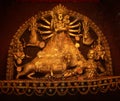 Hindu Goddess Durga in Golden Colour