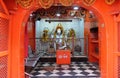 Hindu goddess Ganesha altar in the Temple in Pushkar, India