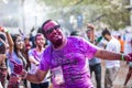 Hindu Holi Festival in Mandalay, Myanmar.