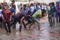 Hindu Holi Festival in Mandalay, Myanmar.