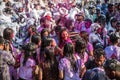 Hindu Holi Festival in Mandalay, Myanmar.