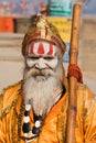 Hindu holy man, sadhu Royalty Free Stock Photo