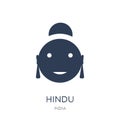 Hindu icon. Trendy flat vector Hindu icon on white background fr Royalty Free Stock Photo