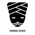 Hindu icon vector isolated on white background, logo concept of