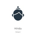 Hindu icon vector. Trendy flat hindu icon from religion collection isolated on white background. Vector illustration can be used