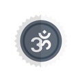 Hindu flat color icon Royalty Free Stock Photo