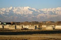 Hindu Kush from Bagram Airfield Royalty Free Stock Photo