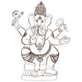 Hindu Lord Ganesha.