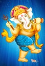 Hindu Lord Ganesha texture wallpaper  background Royalty Free Stock Photo