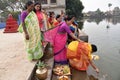 Hindu Married Women Perform Rituals At Kolkata Royalty Free Stock Photo