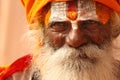 A hindu monk at Varanasi Royalty Free Stock Photo
