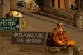 Hindu Monk at Varanasi Royalty Free Stock Photo