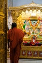 Hindu monk worshipping