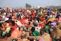 Hindu pilgrims gathered to take a holy dip in Ganges