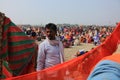 Hindu pilgrims gathered to take a holy dip in Ganges