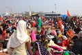 Hindu pilgrims gathered to take a holy dip in Ganges