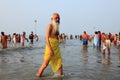 Hindu pilgrims take holy dip in Ganges