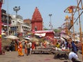 Hindu piligrims on the street in India