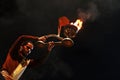 Hindu priest worship at Varanasi, India