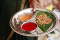 Hindu rituals offering Royalty Free Stock Photo