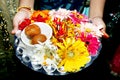 Hindu Rituals thali for welcome of the groom