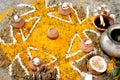 Hindu Rituals in wedding hawan phere in india Royalty Free Stock Photo