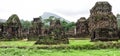 Hindu ruins at my son vietnam Royalty Free Stock Photo