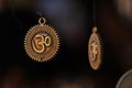 Hindu`s Om Chains Royalty Free Stock Photo