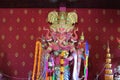 Hindu sacred elephant statues Ganesha, god of Hindu people worshiped Ganesh Festival Concept.