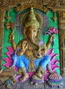 Hindu sacred elephant statues  Ganesha, god of Hindu people worshiped  Ganesh Festival Concept Royalty Free Stock Photo