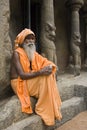 Hindu Sadhu - Mamallapuram - India Royalty Free Stock Photo