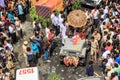 Hindu saint in annual parade Royalty Free Stock Photo